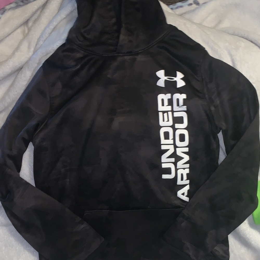 Under Armour Kids Neon Green and Black Hoodie set of 2 - Picture 2 of 8